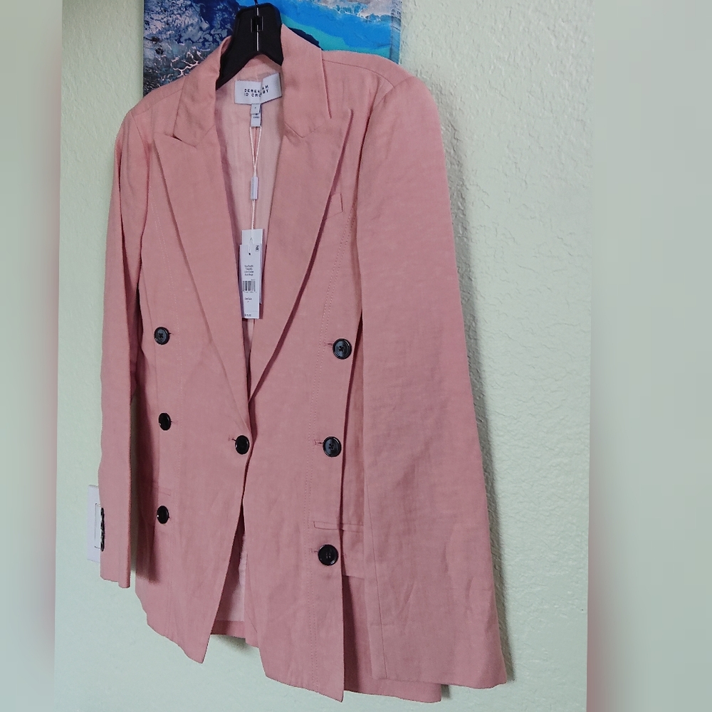 Derek Lam 10 Crosby Oversized Blazer Blush - Picture 6 of 8